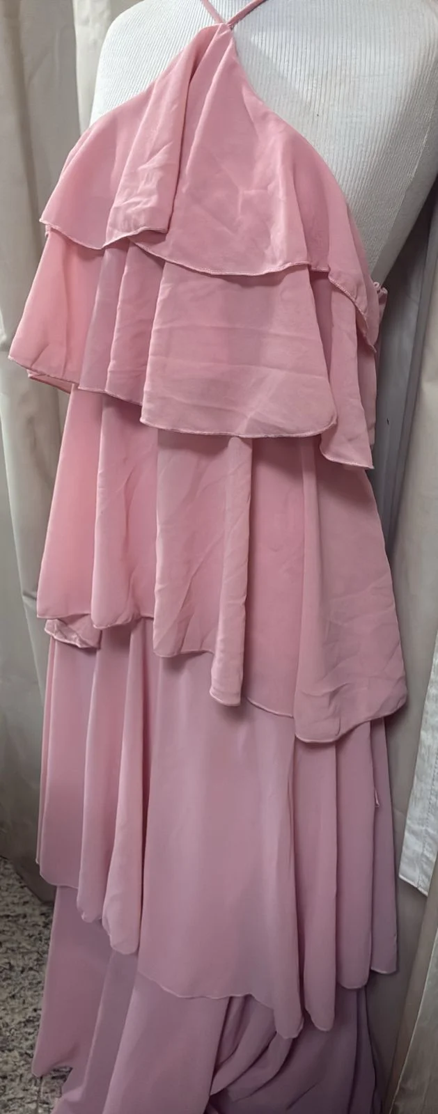 Trabalho de costura - Vestido rosa