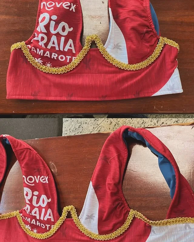 Trabalho de costura - Abadá customizado